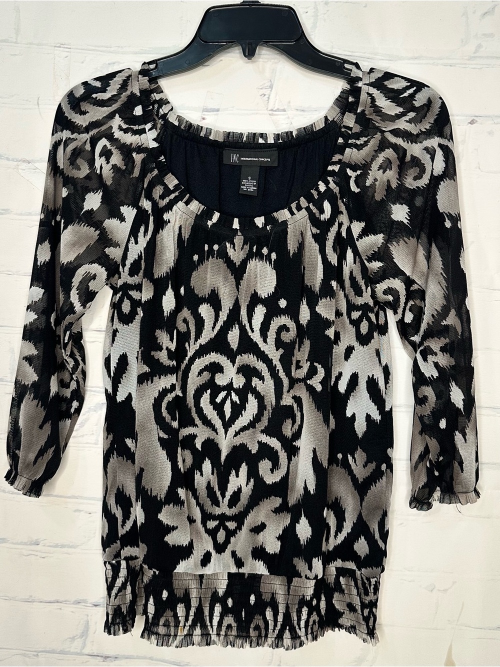 Women’s Inc International Concepts Size Small Multi Color Long Sleeve Top